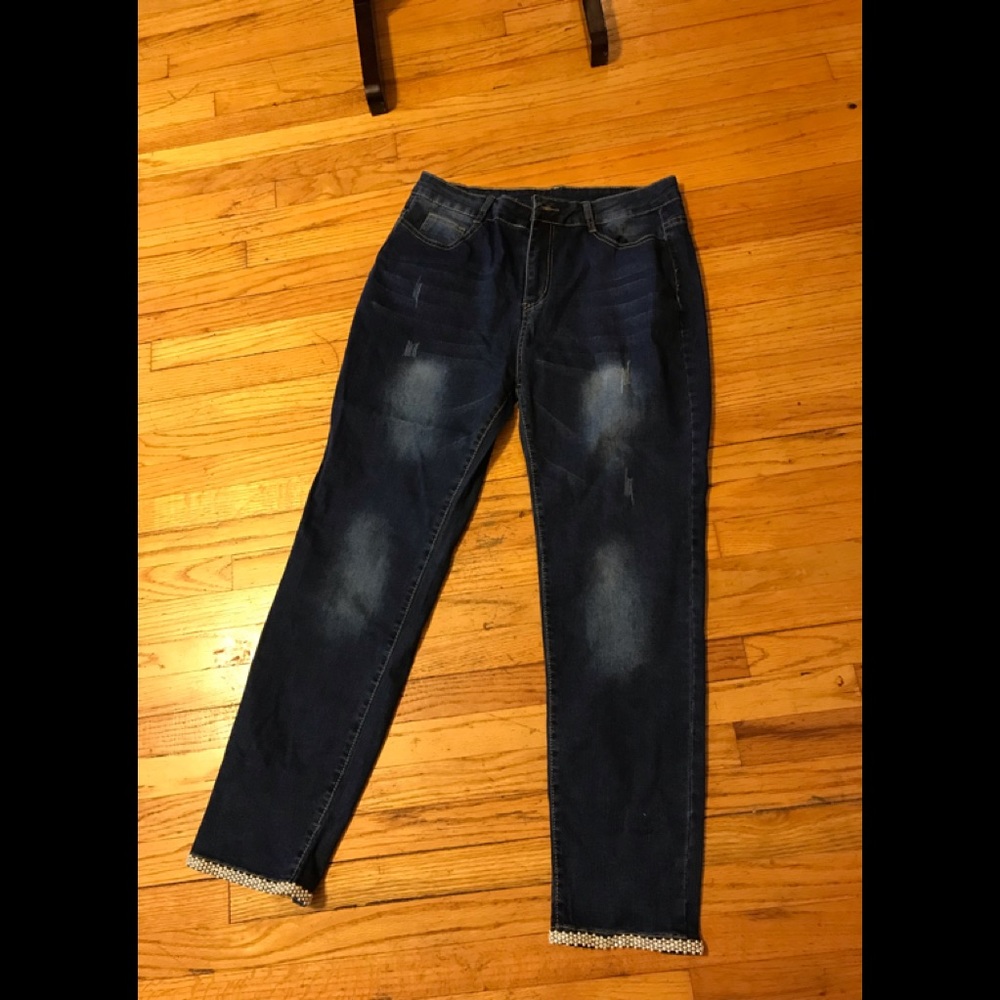 Stretchy medium waisted jeans size S